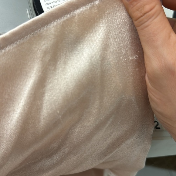 NWOT Free People Sunrise Satin Asymmetrical Midi Skirt Satin Size 8 - Picture 11 of 12